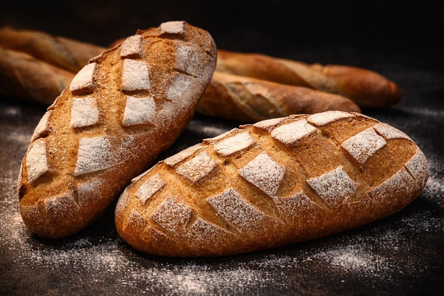Fresh artisan bread from the Levure et Levain brand collection